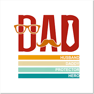 Dad Husband Daddy Protector Hero Lover Father Posters and Art